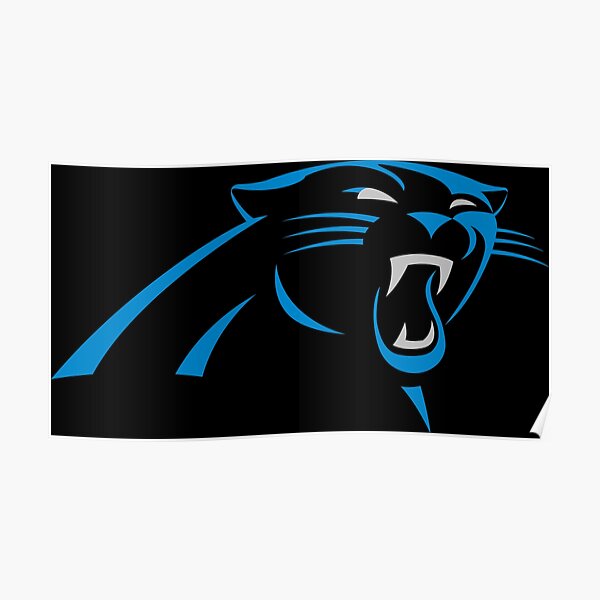 Carolina Panthers Logo Silhouette Super Bowl Acrylic Splatter 