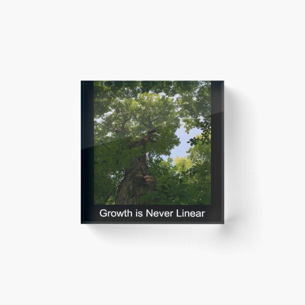 Item preview, Growth is Never Linear designed and sold by BuddingTree.