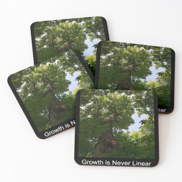 Item preview, Growth is Never Linear designed and sold by BuddingTree.