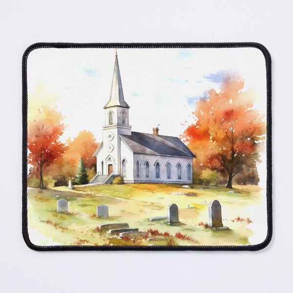 Item preview, Country Church Clipart, Rural Worship, Quaint Chapel, Historic Sanctuary, Spiritual Haven, Traditional Worship, Countryside Church designed and sold by CoolorPainting.