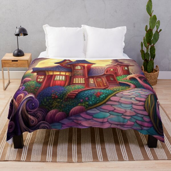 Item preview, Abstract Magical Fairytale Cottage designed and sold by EpicFoxArt.