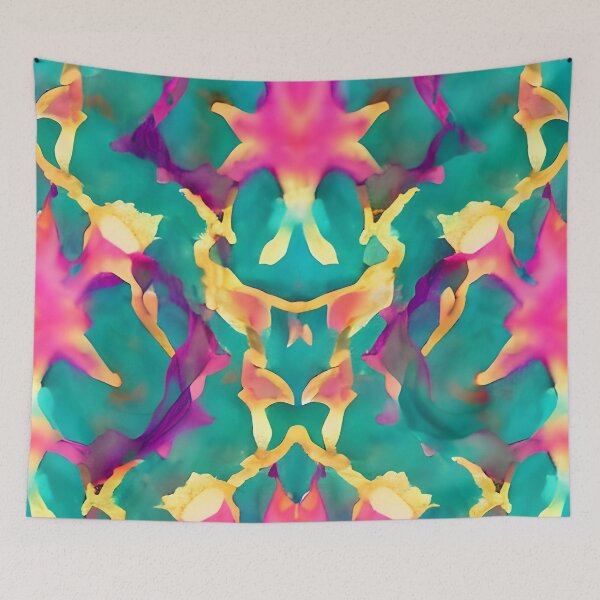 Item preview, Pink Fusion: Pink, Gold, and Teal Watercolored Inspired Print - New Original and Unique Art designed and sold by Bridie  OBrien.