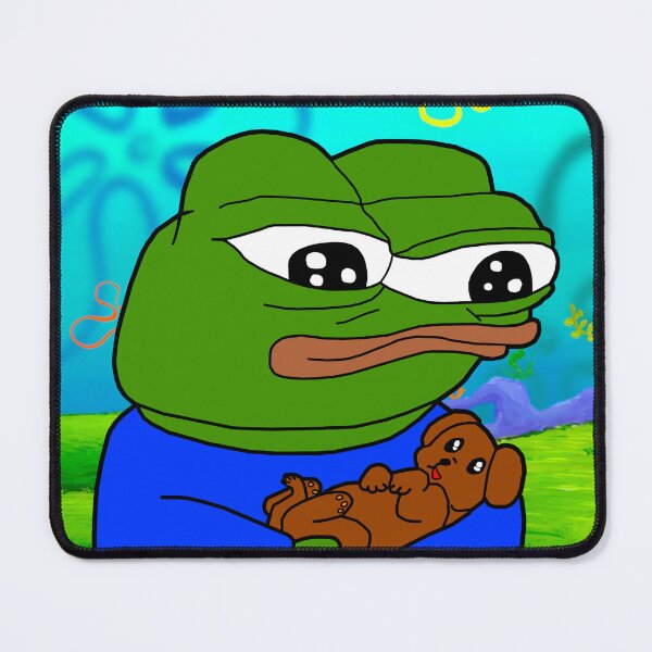 Item preview, Pepe With Cute Puppy designed and sold by Slav-Art.