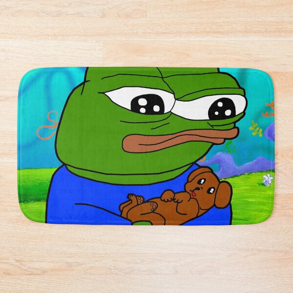 Item preview, Pepe With Cute Puppy designed and sold by Slav-Art.