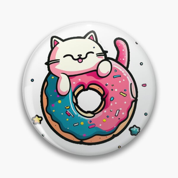 Item preview, Happy Donut Cat  designed and sold by khachiche.