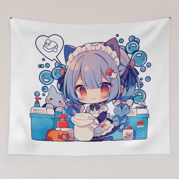 Item preview, Meowchine Maid designed and sold by Chibi Cat Art Corner.