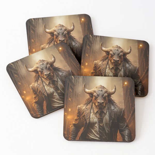 Item preview, Bull in a Suit in the City designed and sold by soulofalion.