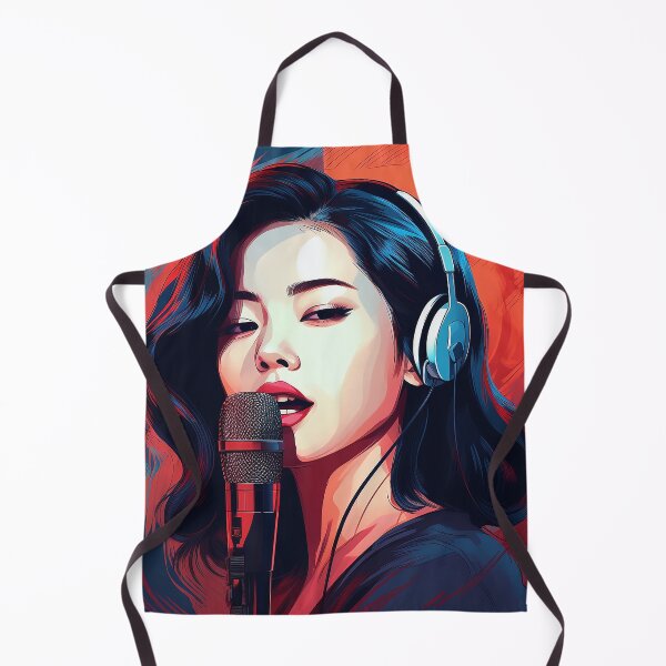Item preview, Vector Asian Girl singer designed and sold by PCGDrawing.