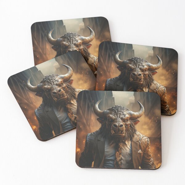 Item preview, Bull in a Suit in the City designed and sold by soulofalion.