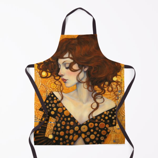 Item preview, Female Portrait Inspired by Gustav Klimt, Ukiyo-E, and Van Gogh Art  designed and sold by BrandonArtWorld.