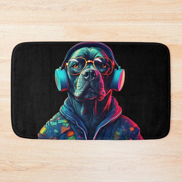 Item preview, DJ Dog Wearing Headphones Logo | Dog Wearing Sunglasses designed and sold by CoolHippoQuotes.