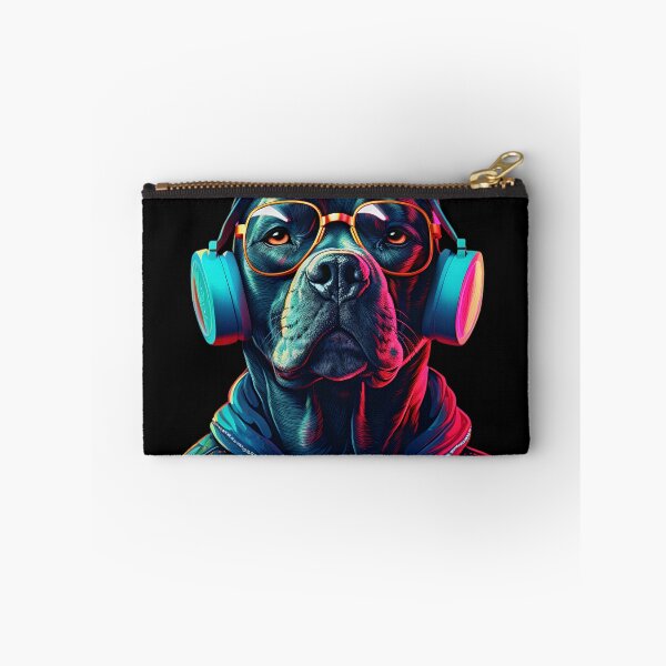 Item preview, DJ Dog Wearing Headphones Logo | Dog Wearing Sunglasses designed and sold by CoolHippoQuotes.