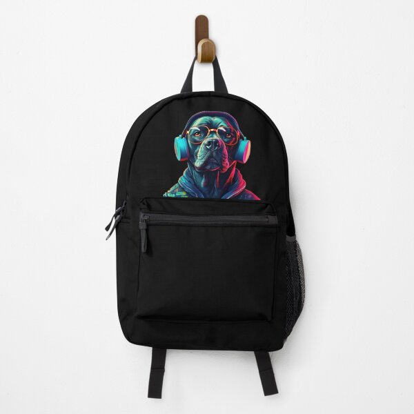Item preview, DJ Dog Wearing Headphones Logo | Dog Wearing Sunglasses designed and sold by CoolHippoQuotes.