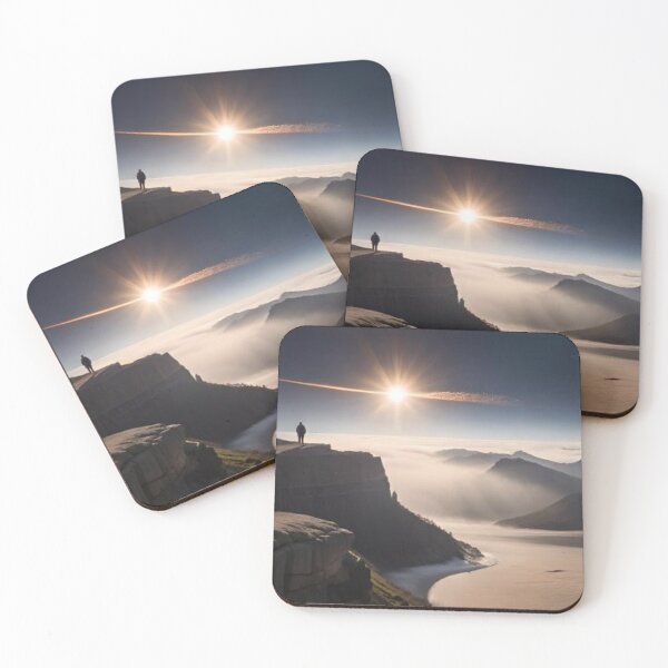 Item preview, Mountain with snow and the sunset in the background designed and sold by StoreMarkets.