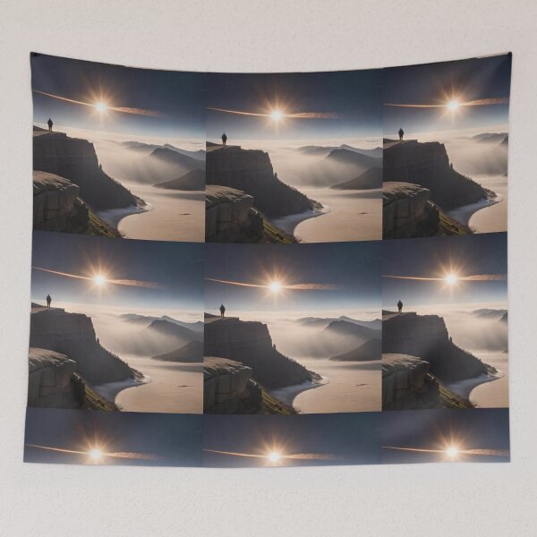Item preview, Mountain with snow and the sunset in the background designed and sold by StoreMarkets.