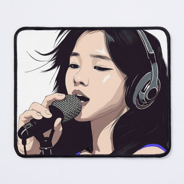 Item preview, Vector Art Asian Girl Singing designed and sold by PCGDrawing.
