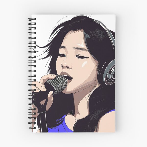 Item preview, Vector Art Asian Girl Singing designed and sold by PCGDrawing.