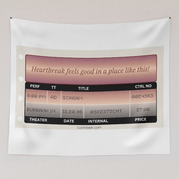 Item preview, Scream Vintage 90s Movie Theater Ticket Stub Horror Film AMC Slasher designed and sold by franklinfargo.