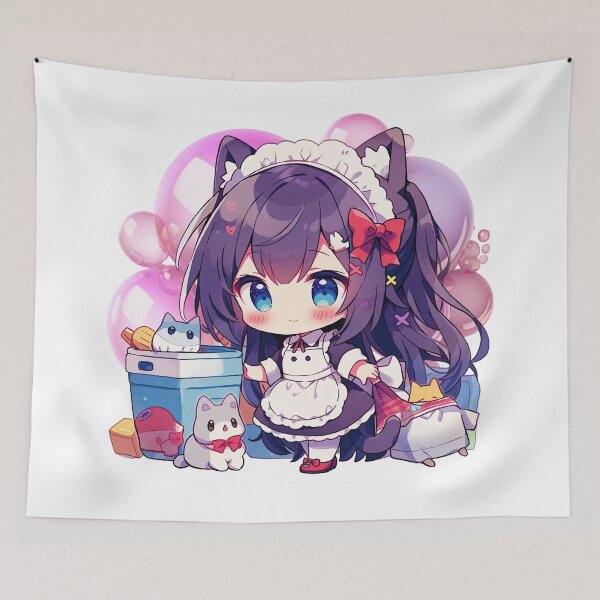 Item preview, The Linty Paw Maid designed and sold by Chibi Cat Art Corner.