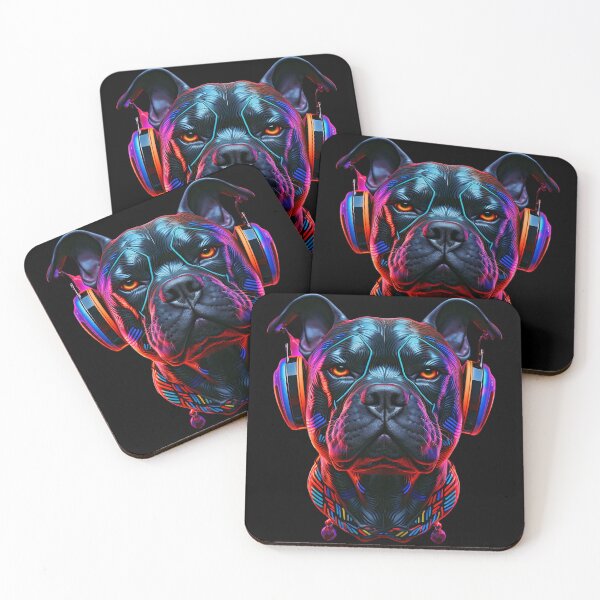 Item preview, DJ Dog Wearing Headphones | Puppy Wearing Headphones designed and sold by CoolHippoQuotes.