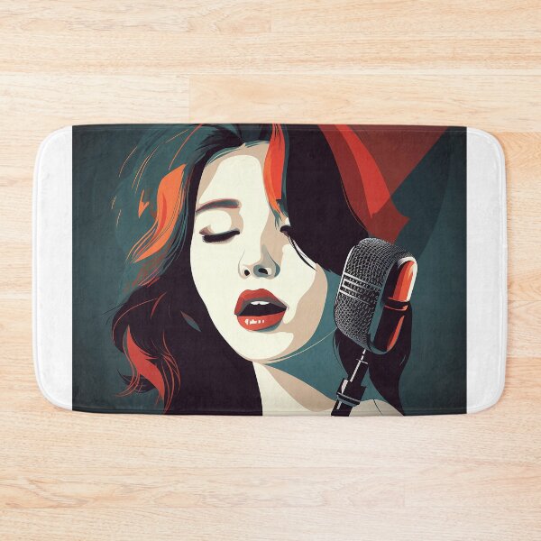 Item preview, Cool Vector Abstract Asian Girl singer designed and sold by PCGDrawing.