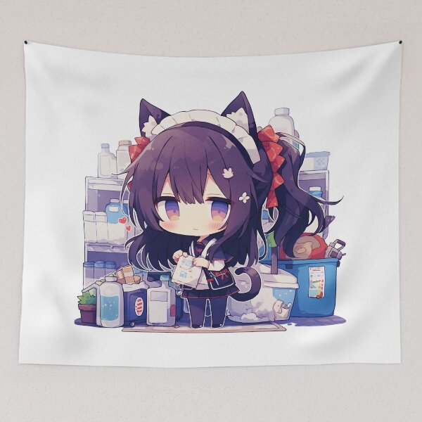 Item preview, LaundroMew designed and sold by Chibi Cat Art Corner.
