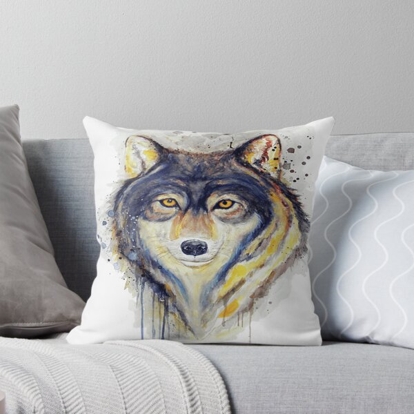 Item preview, three color wolf head oil painting designed and sold by BrunoLong79.