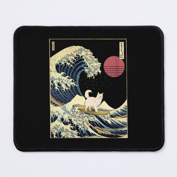 Item preview, Turkish Angora Kanagawa Japanese Surfing Wave designed and sold by rafaeltto.