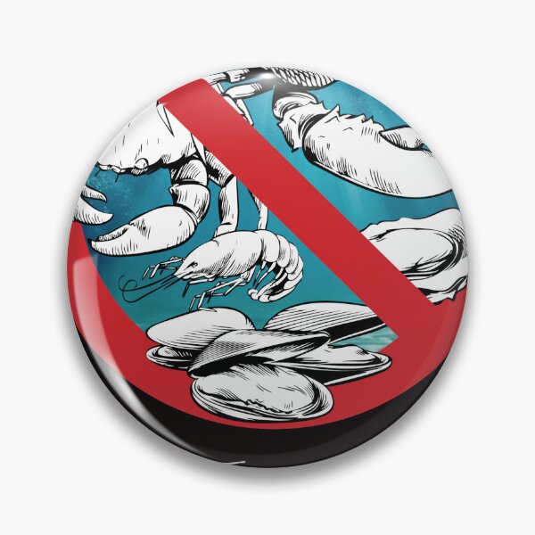 Item preview, ITALIAN: “niente crostacei” NO SHELLFISH designed and sold by WhiteShirtGuy.