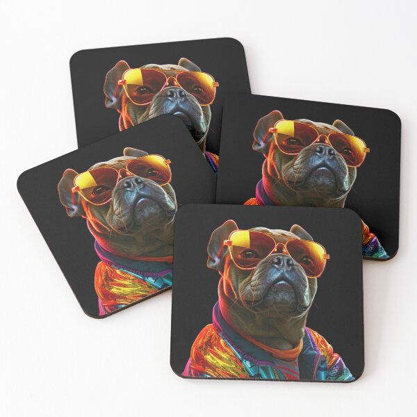 Item preview, Hip Hop Dog Wearing Shades Logo | Dog Wearing Sunglasses designed and sold by CoolHippoQuotes.