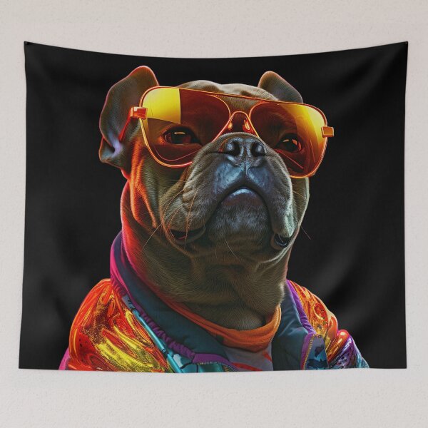 Item preview, Hip Hop Dog Wearing Shades Logo | Dog Wearing Sunglasses designed and sold by CoolHippoQuotes.