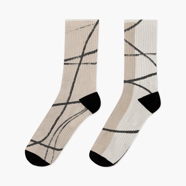 Item preview, Minimalist line art. Black line on beige & brown background. Modern, single line art. designed and sold by PandaAvenue.