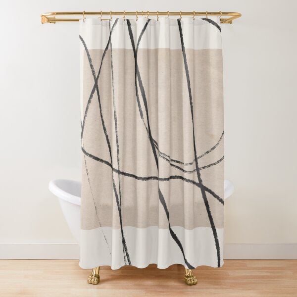 Item preview, Minimalist line art. Black line on beige & brown background. Modern, single line art. designed and sold by PandaAvenue.