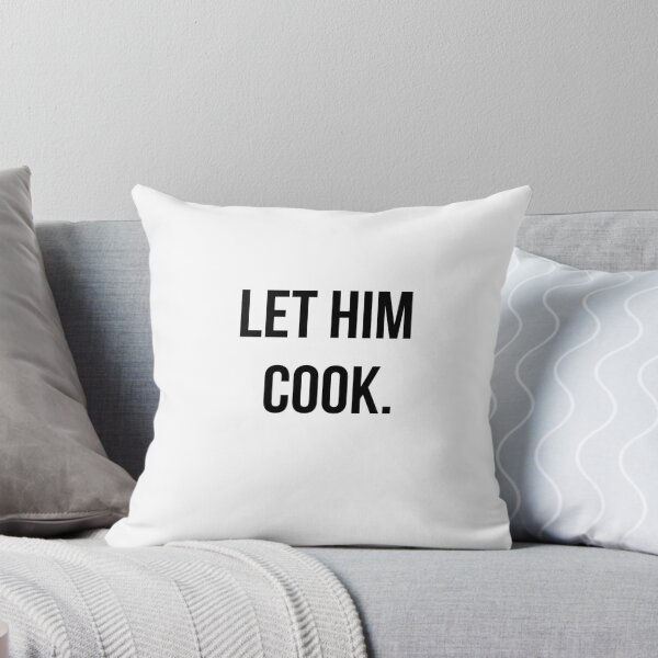 Item preview, Let him cook fun cooking inspired smart humorus kitchen inspired for fun (black) designed and sold by EssaGilani.
