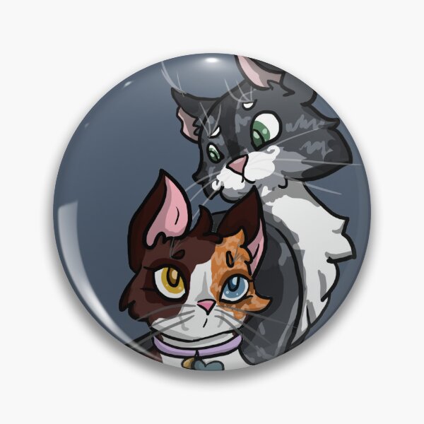 Item preview, Cute Kitty cats sitting together (Blue) designed and sold by BerryShyKittens.