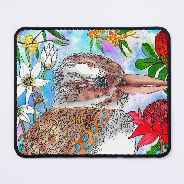 Item preview, Kookaburra in my garden designed and sold by carothornton.