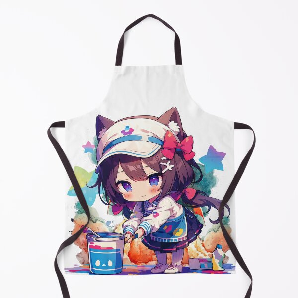 Item preview, Colorful Cleanup Kitty designed and sold by Chibi Cat Art Corner.