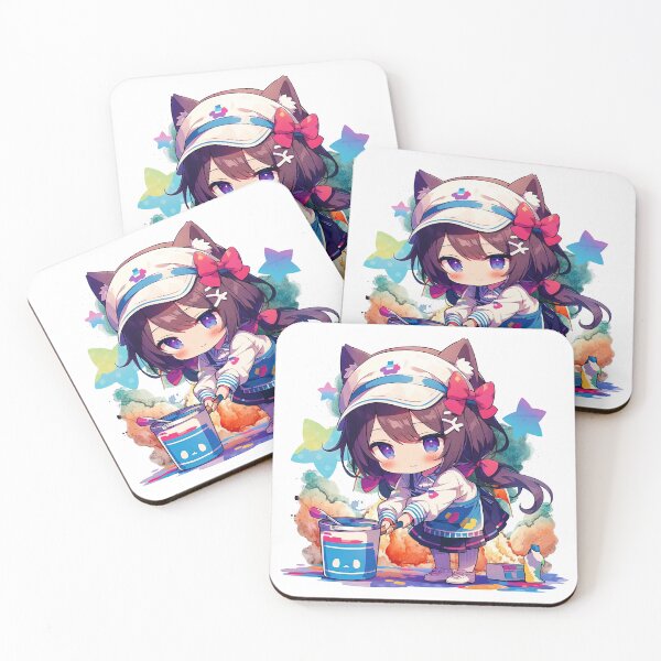 Item preview, Colorful Cleanup Kitty designed and sold by Chibi Cat Art Corner.