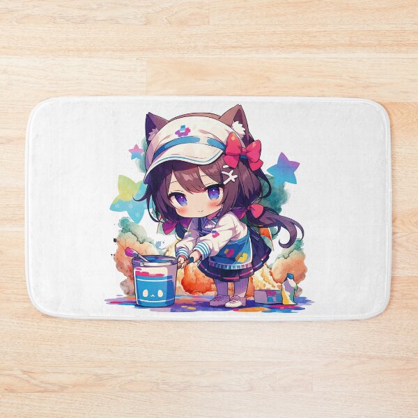 Item preview, Colorful Cleanup Kitty designed and sold by Chibi Cat Art Corner.