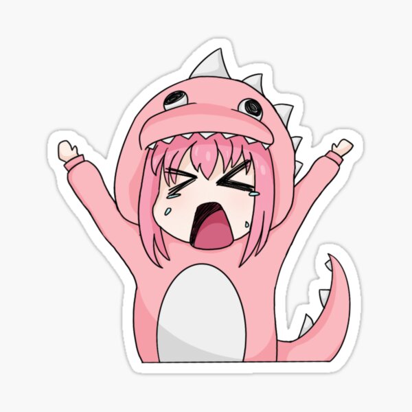 Aperçu de l'œuvre Bocchi le dinosaure ! créée et vendue par RedRoseRenegade.