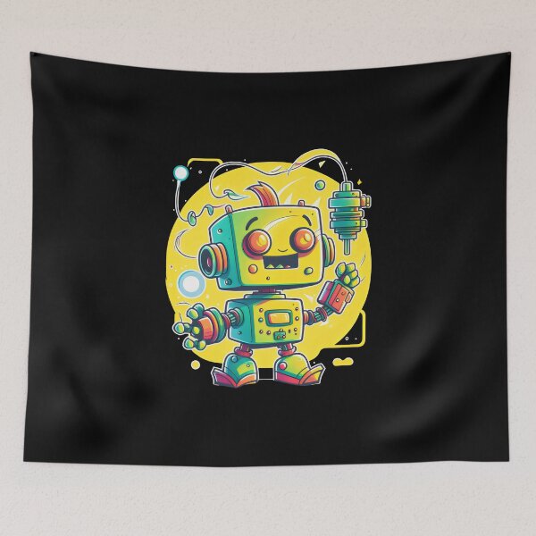 Item preview, Retro Robot Cute Robotic Engineer Technology Hi-tech Machine designed and sold by farhanhafeez.