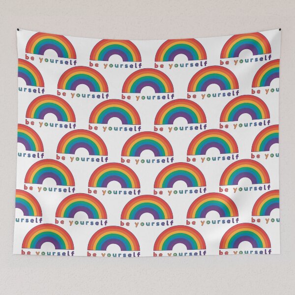 Item preview, Be Yourself LGBTQIA Rainbow Ally Pride Support designed and sold by MoePark.