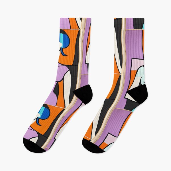 Item preview, Vibrant 20th Century art deco abstract style female portrait designed and sold by mahercara.
