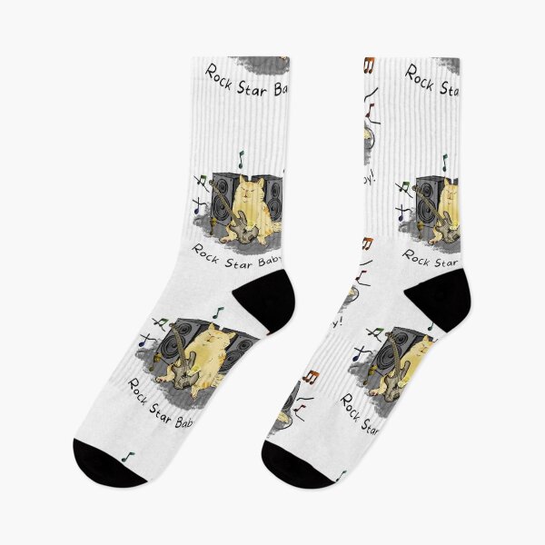 Item preview, Rock Star Baby Funny Cat Musician  designed and sold by mkzmerch.
