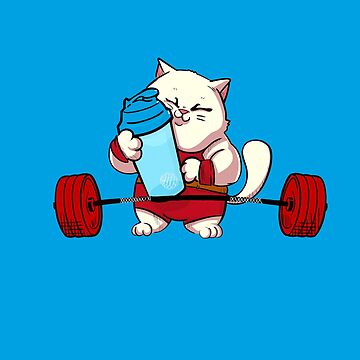 Cat Deadlift Powerlifting' Awesome Cats Gym Gift - Cat - Pillow