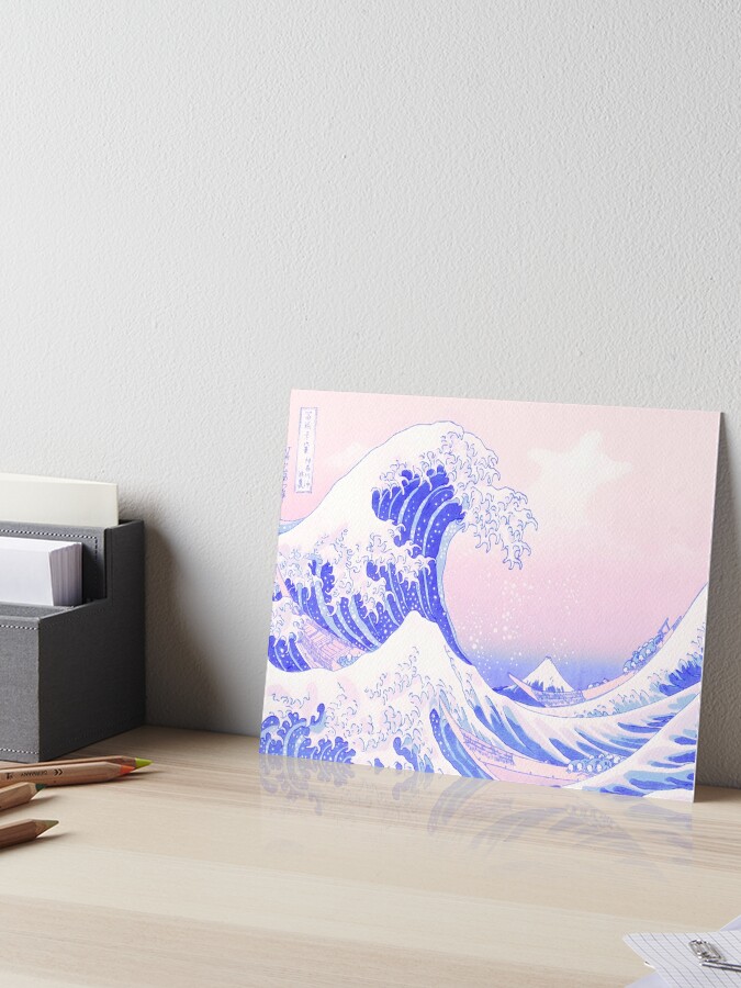 Pastel Aesthetic Japanese Great Wave Soft Grunge Pink T-Shirt Pastel Aesthetic Japanese Great Wave Soft Grunge Pink T-Shirt