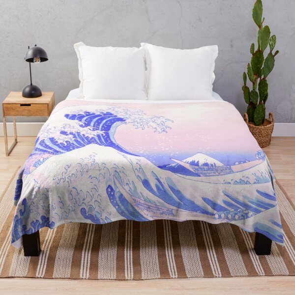 Item preview, Great Wave Pastel Aesthetic Kawaii Pink Kanagawa Japanese designed and sold by Neon Purple Noodle Bar.