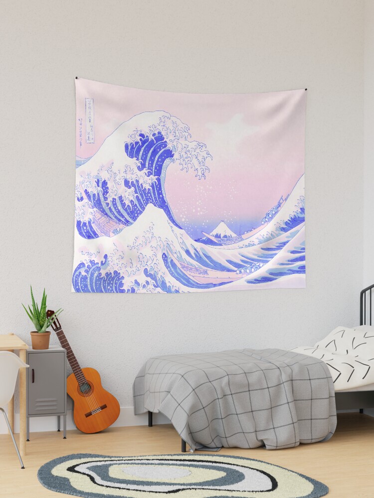 Pastel Aesthetic Japanese Great Wave Soft Grunge Pink T-Shirt Pastel Aesthetic Japanese Great Wave Soft Grunge Pink T-Shirt