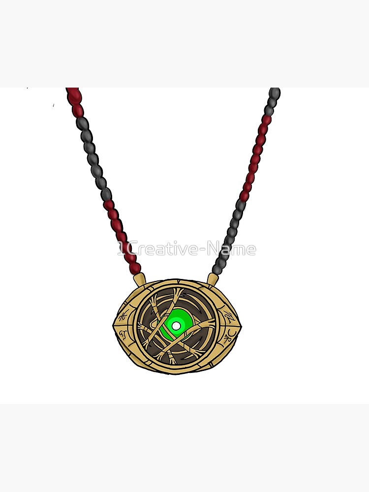 Buy 71mm Dr Doctor Strange Eye of Agamotto Amulet Pendant Necklace Glow in  The Dark at Amazon.in