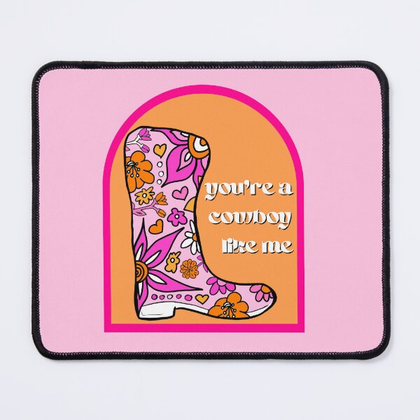 Item preview, cowboy like me cowboy boots flower doodles designed and sold by mariahmoniquedesign.